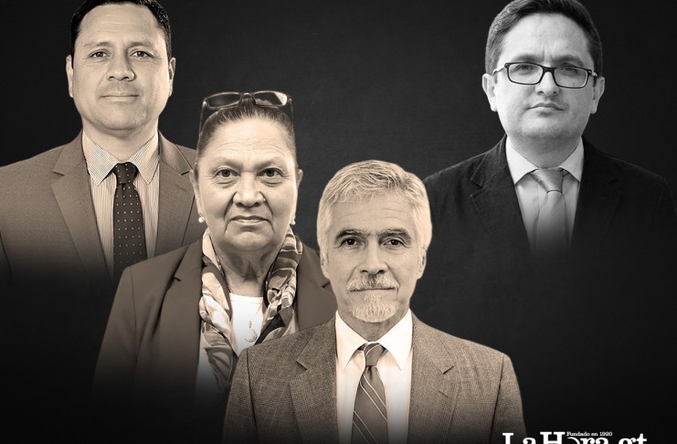 El abogado Raúl Falla, la fiscal general María Consuelo Porras y Ricardo Méndez-Ruiz, presidente de la FCT. Foto La Hora: Alejandro Ramírez.