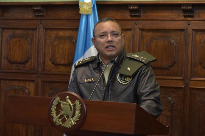 Oficial general del Ejército de Guatemala Henry Sáenz sobre la construcción de la cárcel de máxima seguridad. Foto La Hora: José Orozco