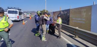 Provial y la Dirección de Tránsito de la PNC efectuaron dos operativos contra carreras clandestinas en la ruta Interamericana. Foto la Hora: CIV