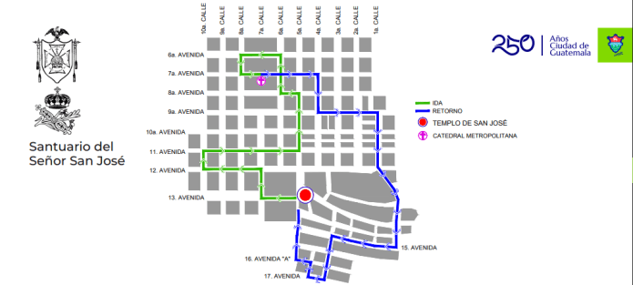 Procesión del Silencio con Jesús Nazareno de los Milagros. Foto La Hora: MuniGuate.
