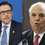 El procurador general de la Nación, Julio Saavedra, y el expresidente Jorge Serrano Elías. Foto La Hora: Facebook Serrano Elías.