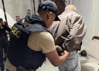 Policía Nacional Civil (PNC) detiene a padre por el delito de parricidio en colonia Paseo Villa Flor, zona 6 de Mixco. Foto La Hora: PNC