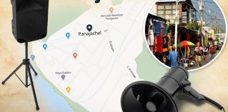 Regulan el uso de megáfonos o equipos de sonido en Panajachel. Arte La Hora: Alejandro Ramírez.