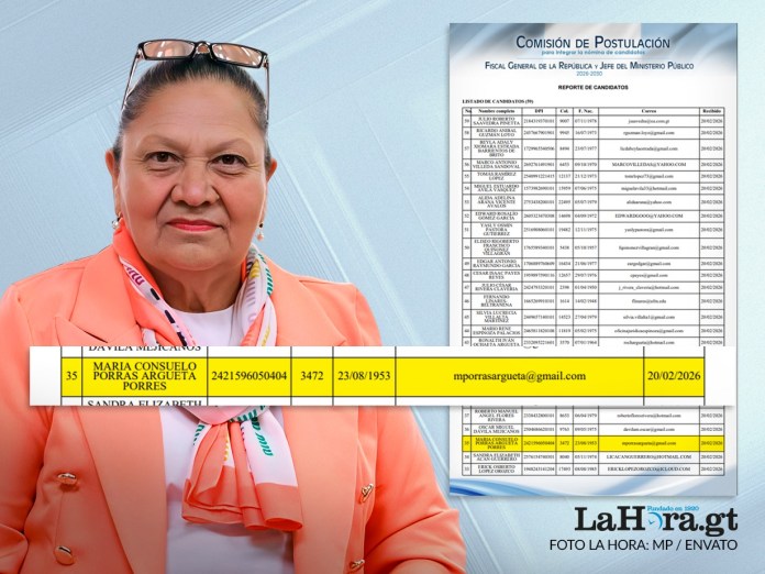 Porras_d9b1d2 Tras fracaso en la USAC por la CC, Consuelo Porras quiere repetir en el MP. Foto La Hora: Alejandro Ramírez.