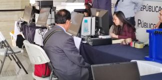 La postuladora a Fiscal General y Jefe del MP comenzó este lunes 16 de febrero a atender, pero ningún profesional entregó expediente y solo solicitaron información. Foto La Hora: Guatemala Visible