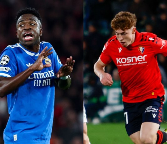 Real Madrid visita el Estadio El Sadar para enfrentarse al Osasuna en la jornada 25 de LaLiga.