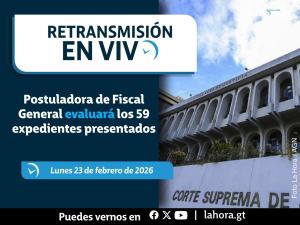 Retransmisión: Postuladora de Fiscal General evaluará los 59 expedientes presentados