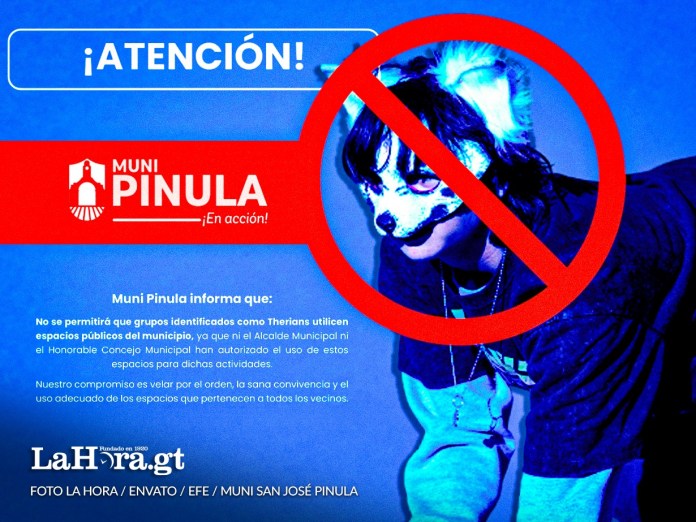 Municipalidad de San José Pinula prohíbe reunión de Therians. Foto: La Hora/ Envato/ EFE/ Muni San José Pinula