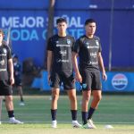El grupo de jóvenes de la Selección Sub-20 de Guatemala suma su segundo día de entreno bajo la dirección de Sebastián Bini. Foto La Hora: Federación de Futbol de Guatemala