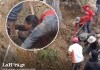 Derrumbe en obra de construcción deja a un joven soterrado en Alta Verapaz. Foto. La Hora/ Villa/ Redes sociales