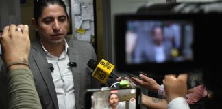 El Juzgado Décimo Penal inició la audiencia de etapa intermedia en contra del exfiscal anticorrupción, Stuardo Campo. Foto La Hora: Daniel Ramírez