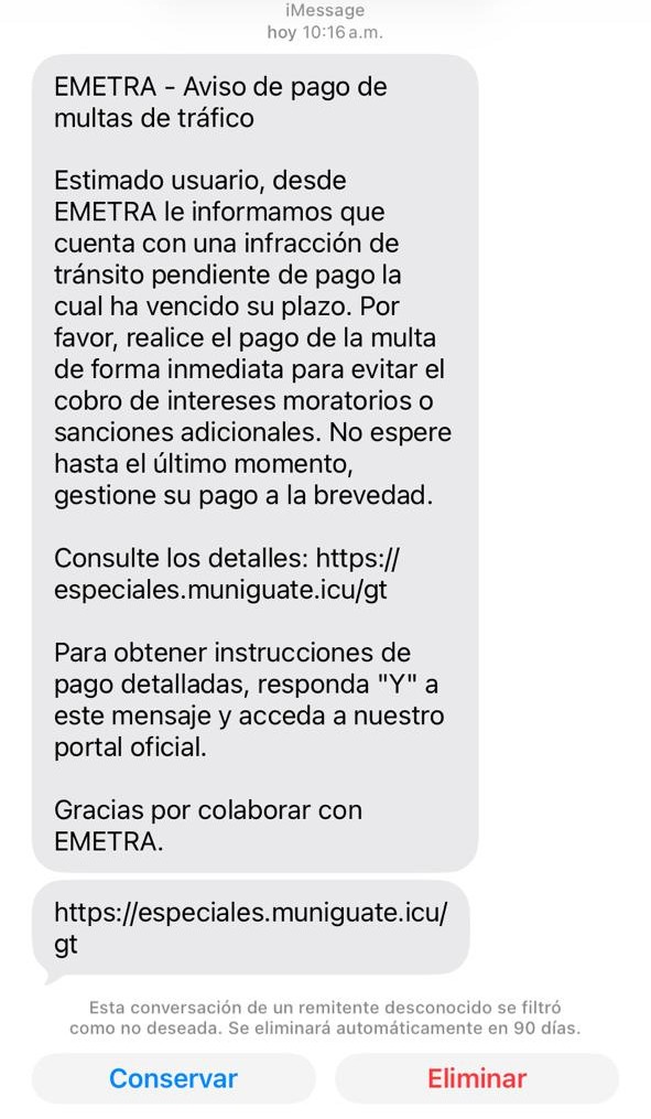 Testimonio de cómo operaba la estafa en cobro de multas aparentando la Municipalidad. Foto La Hora: Cortesía 