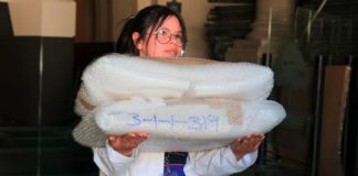 Traslado de las obras del Museo de Arte Colonial al Palacio Nacional de la Cultura. Foto La Hora: MCD