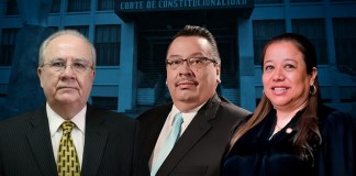 Magistrados actuales van por la reelección en proceso a cargo del Congreso. Arte La Hora: Alejandro Ramírez.