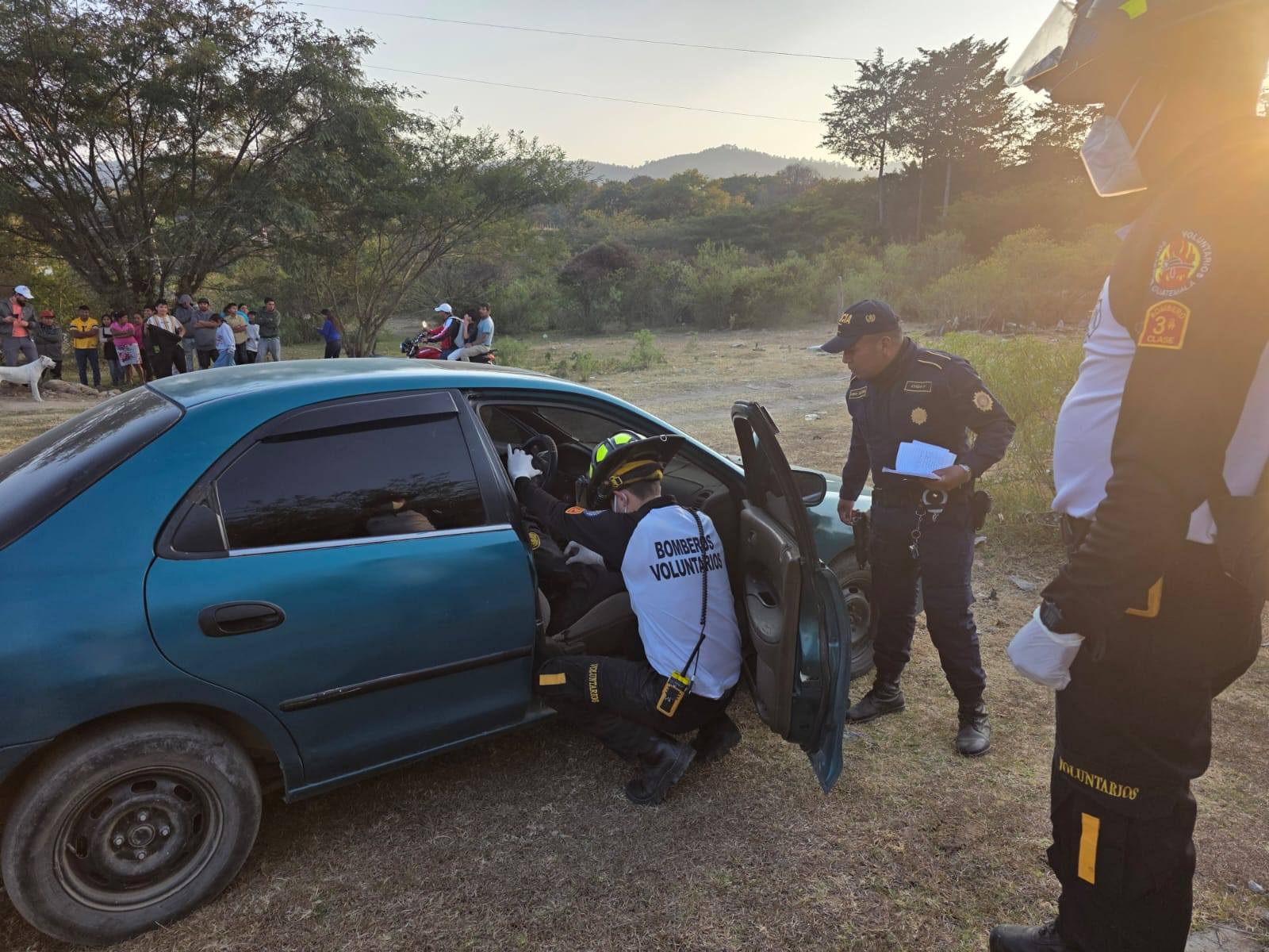 ¿Vehiculo donde fue localizado el guardia del SP que trasladaba al reo desde Quiche a Huehuetenango