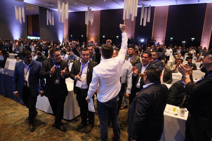 Victoria de Sebastián Siero en la Asociación Nacional de Municipalidades. Foto La Hora: Daniel Ramírez