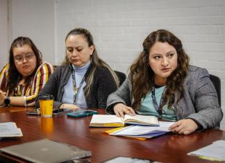Representantes de PGN informan de la reserva del caso por denuncias de adopciones ilegales. Foto: Congreso de la República