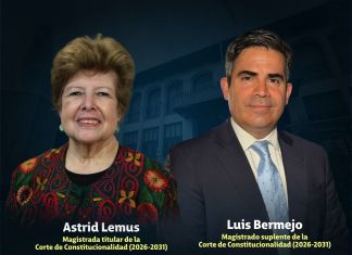 Astrid Lemus fue electa como magistrada de la Corte de Constitucionalidad (CC) por el Colegio de Abogados y Notarios de Guatemala (CANG).