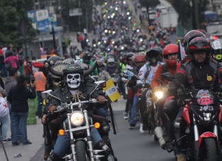 En esta edición de la tradicional Caravana del Zorro, se prevé la participación de cerca de 80 mil motoristas, quienes recorrerán el país con destino a la Basílica de Esquipulas. Foto: La Hora