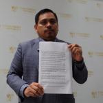 El diputado José Chic presenta querella contra la fiscal Consuelo Porras por adopciones ilegales. Foto: La Hora / Daniel Ramírez