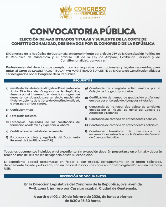 convocatoria cc congreso
