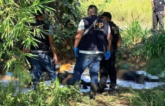 Dos de los tres fallecidos son posiblemente familiares y oriundos de San Cristóbal Verapaz, Alta Verapaz, mientras que el tercero es de Chiapas, México. Foto La Hora: Redes Sociales
