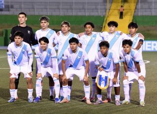 El seleccionado juvenil guatemalteco necesita un empate o victoria para poder sellar su pase al Mundial de Catar 2026. Foto La Hora: FFG