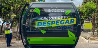 El Aerometro es una nueva propuesta de transporte que busca conectar a la ciudad y facilitar la movilidad de miles de personas. Foto La Hora: Neto Bran