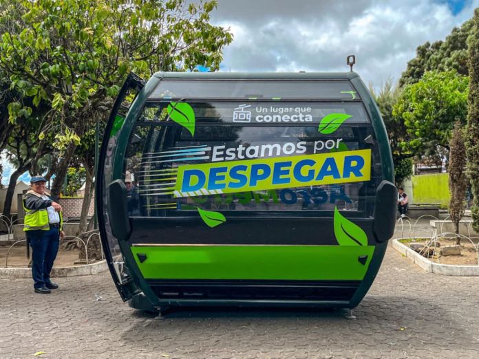 Cabina Aerometro Mixco Neto Bran El Aerometro es una nueva propuesta de transporte que busca conectar a la ciudad y facilitar la movilidad de miles de personas. Foto La Hora: Neto Bran