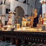Como cada Segundo Domingo de Cuarema. la consagrada imagen de Jesús de la Justicia recorre las calles y avenidas de la ciudad. Foto La Hora: Hermandad Cruzados de Cristo/Templo de El Calvario