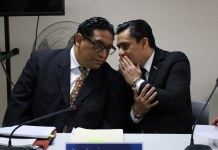 Por ausencia de dos abogados defensores, el Tribunal Séptimo de Sentencia Penal aplazó juicio contra tres implicados en caso Semilla. Foto La Hora: Daniel Ramírez