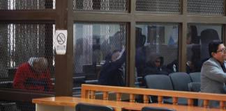 El Juzgado de Mayor Riesgo B inició la audiencia de primera declaración contra siete personas señaladas de integrar la banda "Los Memas". Foto La Hora: Daniel Ramírez