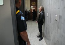 María Marta Castañeda se presentó ante el Juzgado de Mayor Riesgo A para escuchar la audiencia de anticipo de prueba dentro del caso por el atentado contra MIriam Reguero. Foto La Hora: Cortesía