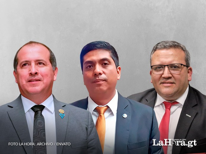 El magistrado Nester Vásquez, el juez Mynor Moto, y el abogado Erick Castillo, no lograron pasar a la segunda vuelta electoral.