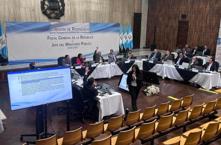 La Comisión de Postulación para elegir candidatos a Fiscal General y Jefe del Ministerio Público (MP) fijo una nota mínima para aspirar al puesto. Foto La Hora: Daniel Ramírez