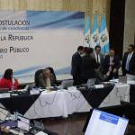 Después de seis horas de discusión, la comisión de postulación aprobó la tabla de gradación con la que calificarán aspirantes a dirigir el MP. Foto La Hora: Daniel Ramírez