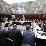 Los jefes de bloque aprobaron juramentar en la próxima plenaria a la comisión de postulación para fiscal general. Foto: Congreso de la República