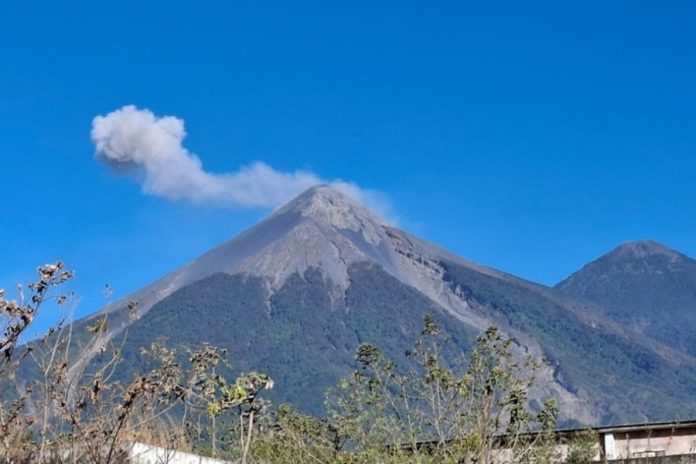 MAGA activa alerta preventiva en el agro por actividad del volcán de Fuego. Foto La Hora: MAGA.