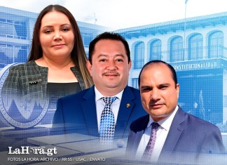 El Consejo Superior Universitario (CSU) liderado por Mazariegos busca blindar la designación de Rivera como magistrada de la CC. Diseño La Hora: Alejandro Ramírez