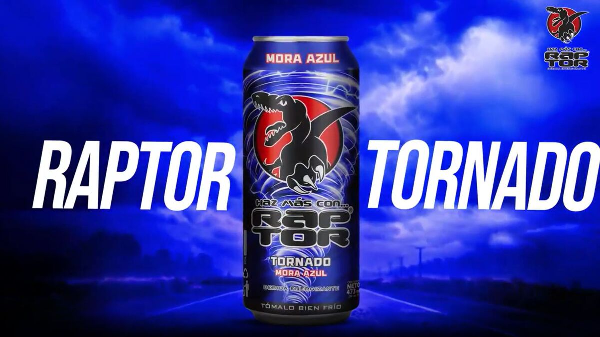 Rapto Tornado Mora Azul, el nuevo sabor de temporada. Foto: Raptor.