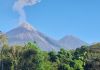 Actividad y retumbos registrados del volcán de Fuego. Foto La Hora: Conred