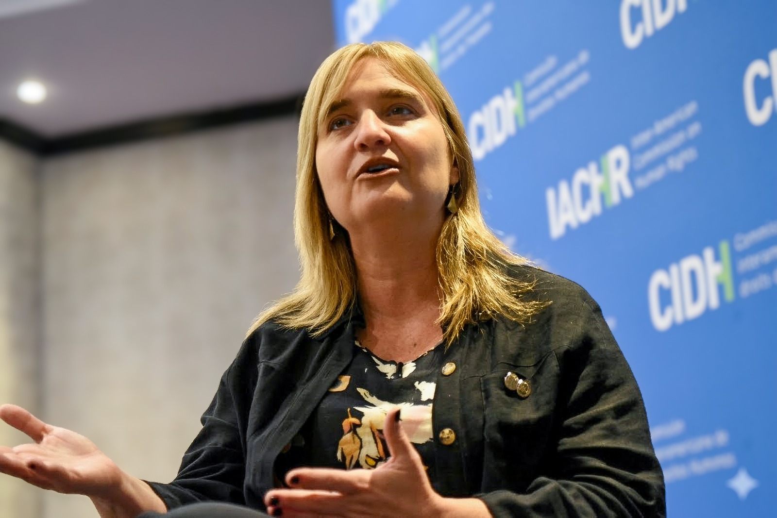 Andrea Pochak, vicepresidenta de la Comisión Interamericana de Derechos Humanos (CIDH) y relatora para Guatemala. Foto La Hora: José Orozco