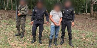 Hombre es detenido por usurpación de áreas protegidas. Foto La Hora: MP.