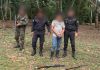 Hombre es detenido por usurpación de áreas protegidas. Foto La Hora: MP.