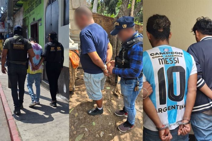 PNC reporta cinco capturas por presunta conspiración y secuestro. Foto La Hora: PNC.