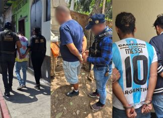 PNC reporta cinco capturas por presunta conspiración y secuestro. Foto La Hora: PNC.