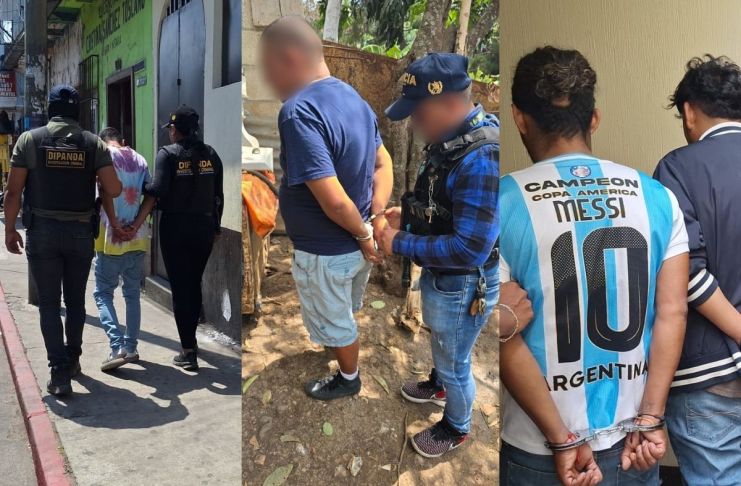 PNC reporta cinco capturas por presunta conspiración y secuestro. Foto La Hora: PNC.