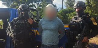 Capturan en Jalapa a alias “El 7”, requerido en EE. UU. por delitos de narcotráfico. Foto La Hora: Mingob.