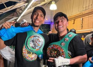 Joshua Anton junto a Lester Martínez, los campeones de guatemala. Foto La Hora: RR.SS.
