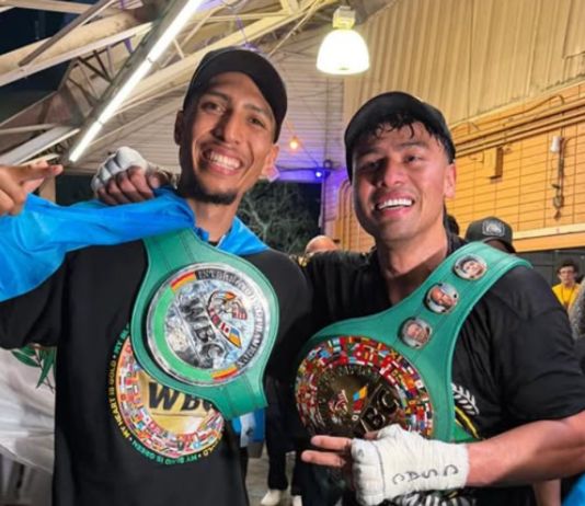 Joshua Anton junto a Lester Martínez, los campeones de guatemala. Foto La Hora: RR.SS.